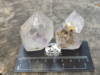 Polished Various Inclusion Quartz Crystals x 6 From Madagascar