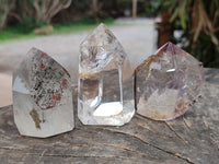 Polished Various Inclusion Quartz Crystals x 6 From Madagascar