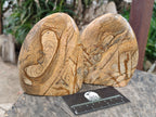 Polished Picture Stone Jasper Standing Free Forms x 2 From Ais-Ais, Namibia - Toprock Gemstones and Minerals 