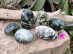 Polished Leopard Stone Standing Free Forms and Free Forms x 6 From Zimbabwe - Toprock Gemstones and Minerals 