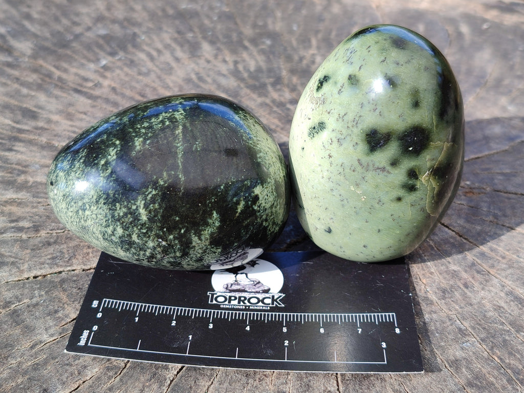 Polished Leopard Stone Standing Free Forms and Free Forms x 6 From Zimbabwe - Toprock Gemstones and Minerals 