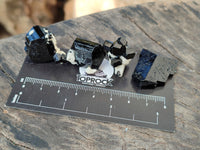 Natural Schorl Black Tourmaline Terminated Crystal Specimens with some Hyalite Opal x 70 From Erongo, Namibia
