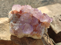 Natural Sunburst Amethyst Spirit Quartz Clusters x 2 From South Africa - Toprock Gemstones and Minerals 