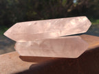 Polished Double Terminated Rose Quartz Points x 6 Ambatondrazaka, Madagascar - Toprock Gemstones and Minerals 