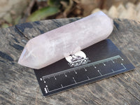 Polished Double Terminated Rose Quartz Points x 6 Ambatondrazaka, Madagascar