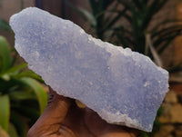 Natural Blue Lace Agate Geode Specimens x 4 From Nsanje, Malawi - Toprock Gemstones and Minerals 