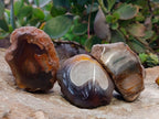 Polished On One Side Red Sashe River Agate Nodules x 24 From Zimbabwe - Toprock Gemstones and Minerals 