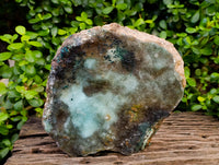 Natural XL Drusy Coated Chrysocolla on Dolomite with Ball Malachite Specimen x 1 From Congo - Toprock Gemstones and Minerals 