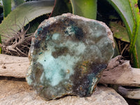 Natural XL Drusy Coated Chrysocolla on Dolomite with Ball Malachite Specimen x 1 From Congo - Toprock Gemstones and Minerals 