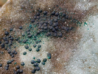 Natural XL Drusy Coated Chrysocolla on Dolomite with Ball Malachite Specimen x 1 From Congo - Toprock Gemstones and Minerals 