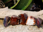 Polished On One Side Red Sashe River Agate Nodules x 24 From Zimbabwe - Toprock Gemstones and Minerals 