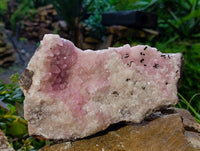 Natural Extremely Rare Collectable Rhodocalcite Specimen with Kolwezite x 1 From Congo