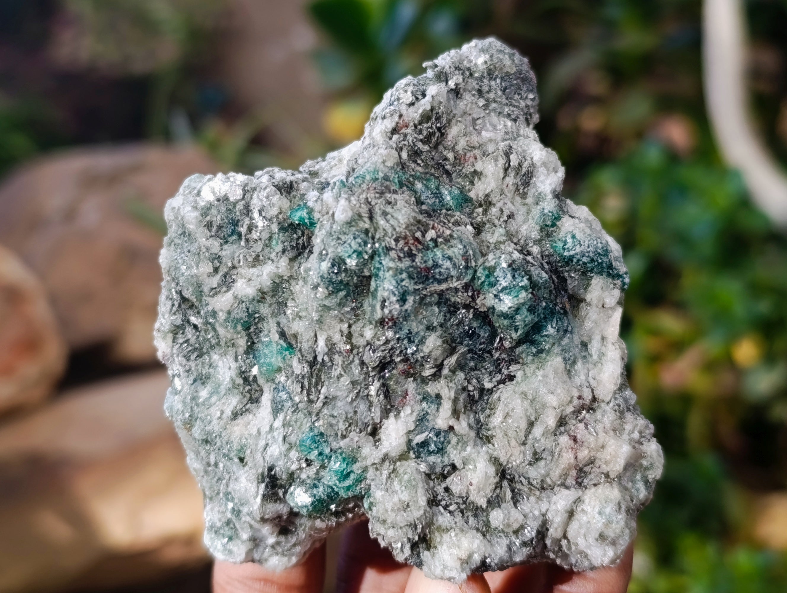 Natural Emerald Mica In Matrix Cobbed Specimens x 6 From Mutoko, Zimbabwe - Toprock Gemstones and Minerals 