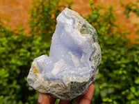 Natural Blue Lace Agate Geode Specimens x 6 From Nsanje, Malawi