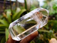 Polished Mixed Inclusion Quartz Crystals Including Rutile x 6 from Madagascar