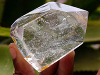 Polished Mixed Inclusion Quartz Crystals Including Rutile x 6 from Madagascar