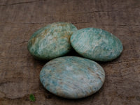 Polished Amazonite Palm Stones x 35 From Zimbabwe