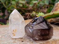 Polished Mixed Inclusion Quartz Crystals x 6 From Madagascar - Toprock Gemstones and Minerals 