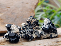 Natural Schorl Black Tourmaline, Smokey Quartz and Fluorite Specimens x 35 From Erongo, Namibia
