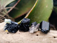 Natural Schorl Black Tourmaline, Smokey Quartz and Fluorite Specimens x 35 From Erongo, Namibia
