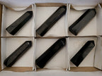 Polished Black Basalt Points x 6 From Madagascar - Toprock Gemstones and Minerals 