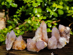 Natural Ametrine and Amethyst Spirit Quartz Clusters x 35 From South Africa - Toprock Gemstones and Minerals 