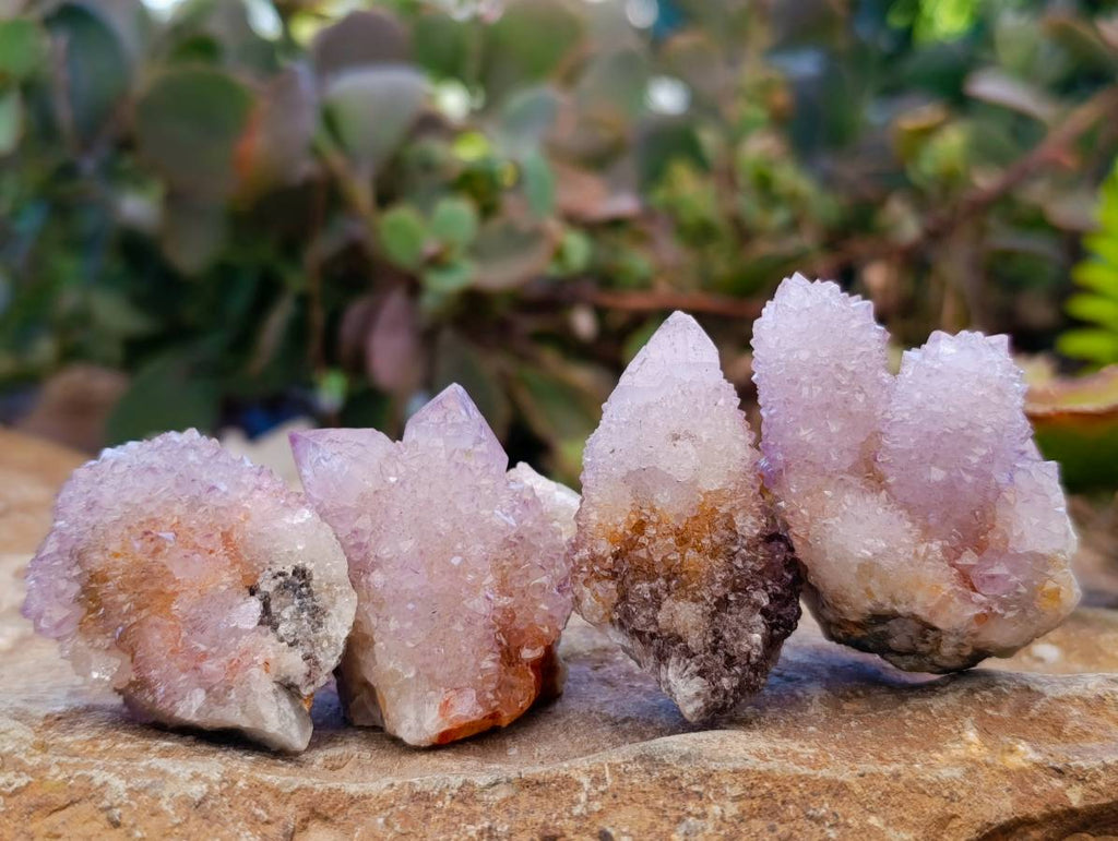 Natural Ametrine and Amethyst Spirit Quartz Clusters x 35 From South Africa - Toprock Gemstones and Minerals 