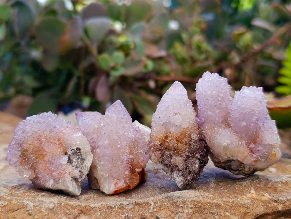 Natural Ametrine and Amethyst Spirit Quartz Clusters x 35 From South Africa - Toprock Gemstones and Minerals 
