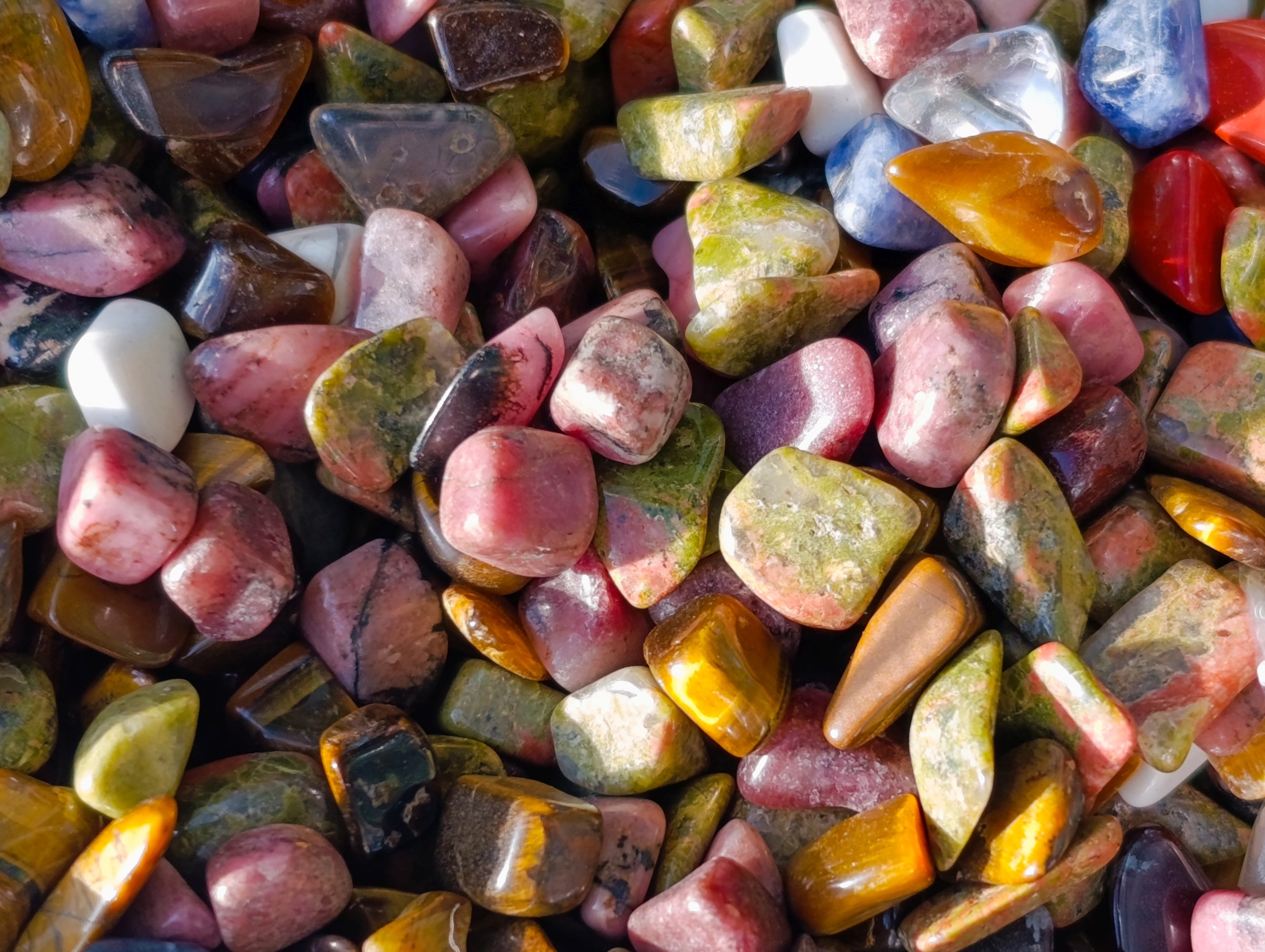 Polished Mini Mixed Tumble Stones x 3 Kg From Southern Africa - Toprock Gemstones and Minerals 