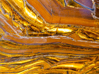 Polished Golden River Tigers Eye Standing Free Forms x 2 From Prieska, South Africa - Toprock Gemstones and Minerals 