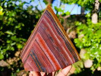 Polished Banded Tiger Iron Points x 2 From Northern Cape, South Africa - Toprock Gemstones and Minerals 