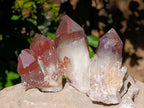 Natural Red Hematoid Quartz Clusters x 12 From Karoi, Zimbabwe - Toprock Gemstones and Minerals 