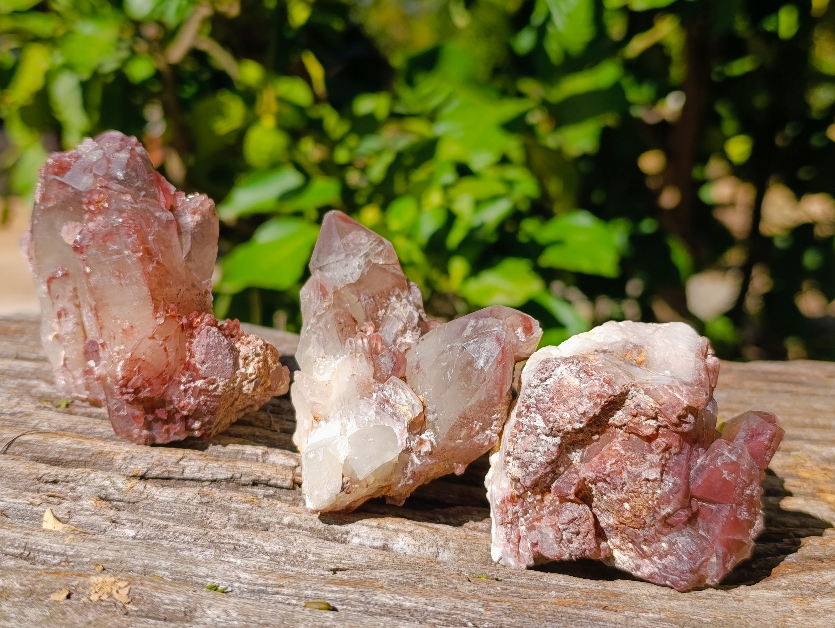 Natural Red Hematoid Quartz Clusters x 12 From Karoi, Zimbabwe - Toprock Gemstones and Minerals 