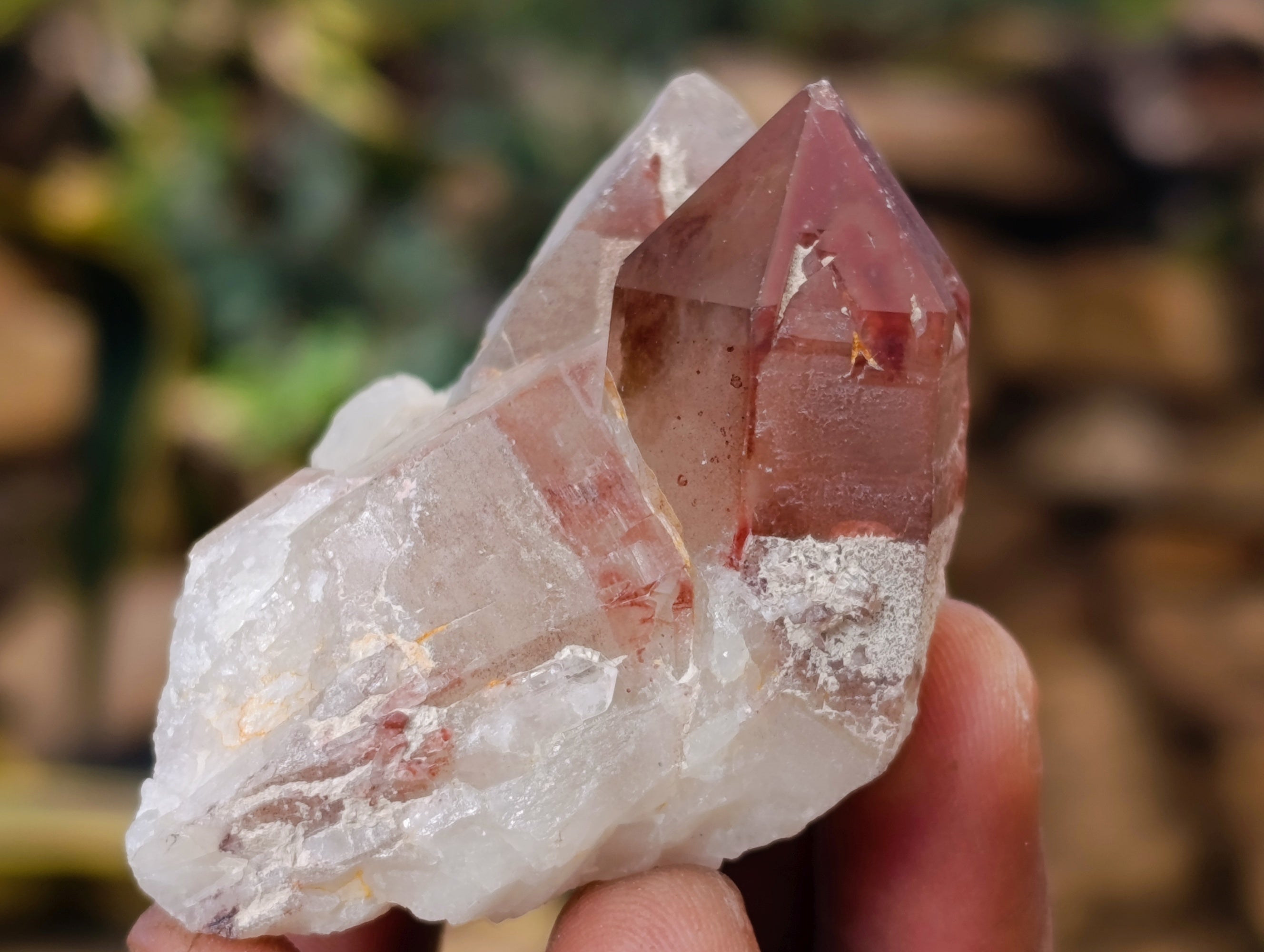 Natural Red Hematoid Quartz Clusters x 12 From Karoi, Zimbabwe - Toprock Gemstones and Minerals 