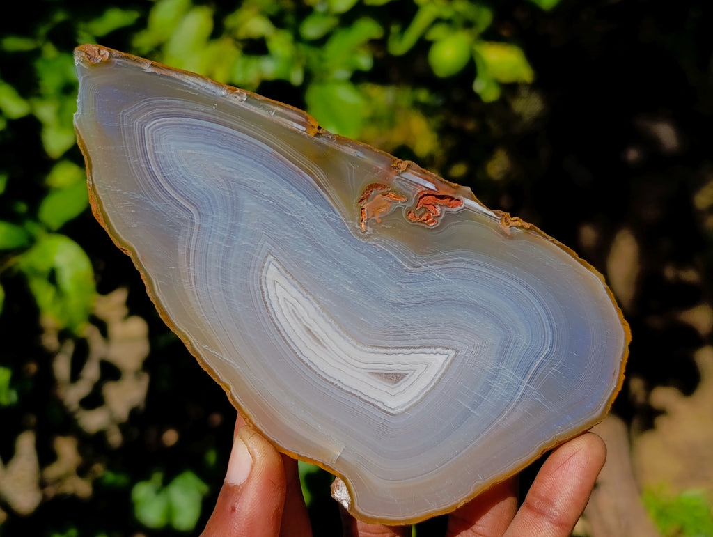 Polished Banded Agate Sliced Pairs x 6 From Madagascar - Toprock Gemstones and Minerals 