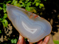 Polished Banded Agate Sliced Pairs x 6 From Madagascar - Toprock Gemstones and Minerals 