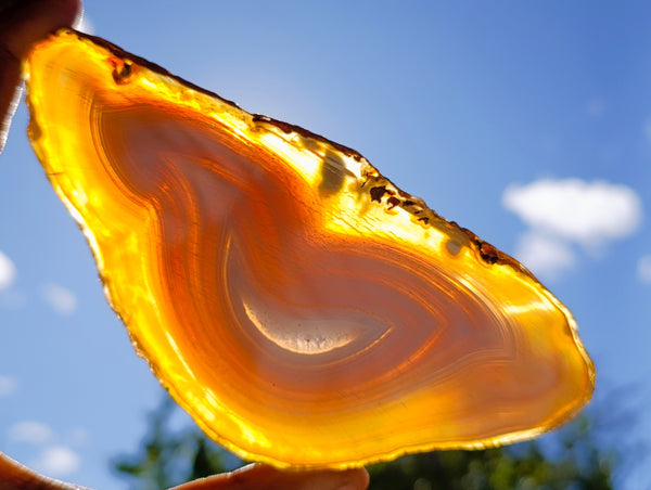 Polished Banded Agate Sliced Pairs x 6 From Madagascar