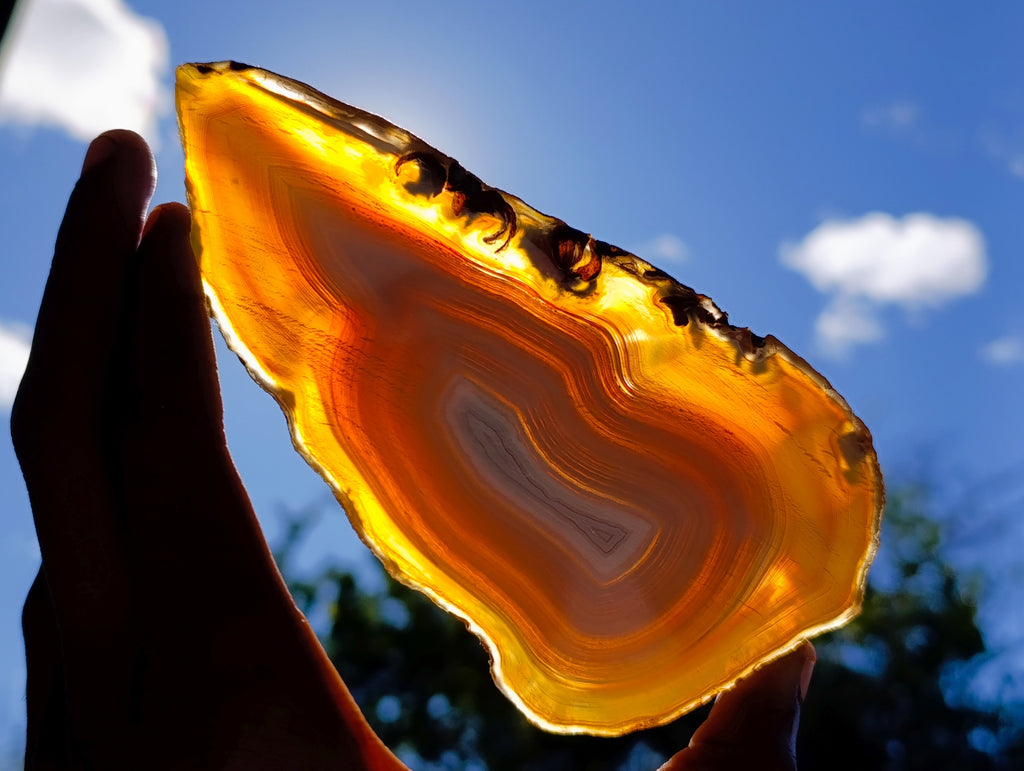 Polished Banded Agate Sliced Pairs x 6 From Madagascar - Toprock Gemstones and Minerals 