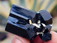 Natural Schorl Black Tourmaline Specimens with some Orthoclase, Smokey Quartz and Hyalite Opal x 35 From Erongo, Namibia - Toprock Gemstones and Minerals 