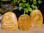 Polished Picture Stone Jasper Standing Free Forms x 3 From Ais-Ais, Namibia - Toprock Gemstones and Minerals 