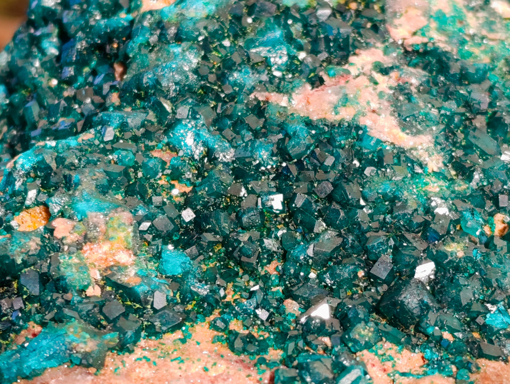 Natural Classic Large Dioptase On Dolomite Cabinet Specimen x 1 From Likasi, Congo - Toprock Gemstones and Minerals 