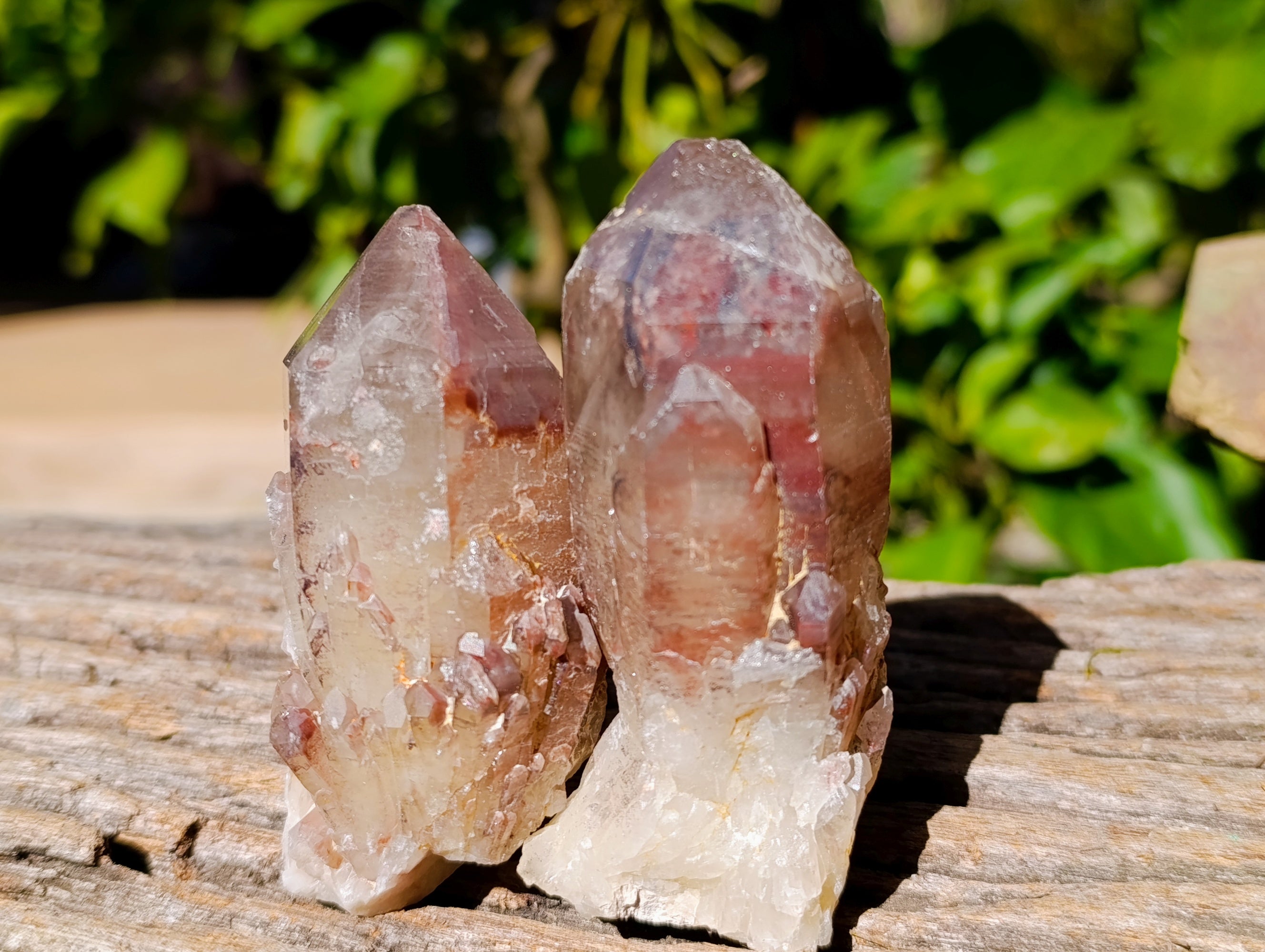 Natural Red Hematoid Quartz Clusters x 12 From Karoi, Zimbabwe - Toprock Gemstones and Minerals 