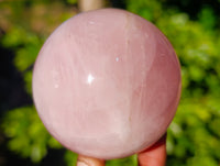 Polished Star Rose Quartz Spheres x 3 From Ambatondrazaka, Madagascar - Toprock Gemstones and Minerals 