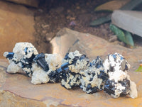 Natural Schorl Black Tourmaline Specimens on Orthoclase Matrix x 70 From Erongo, Namibia - Toprock Gemstones and Minerals 
