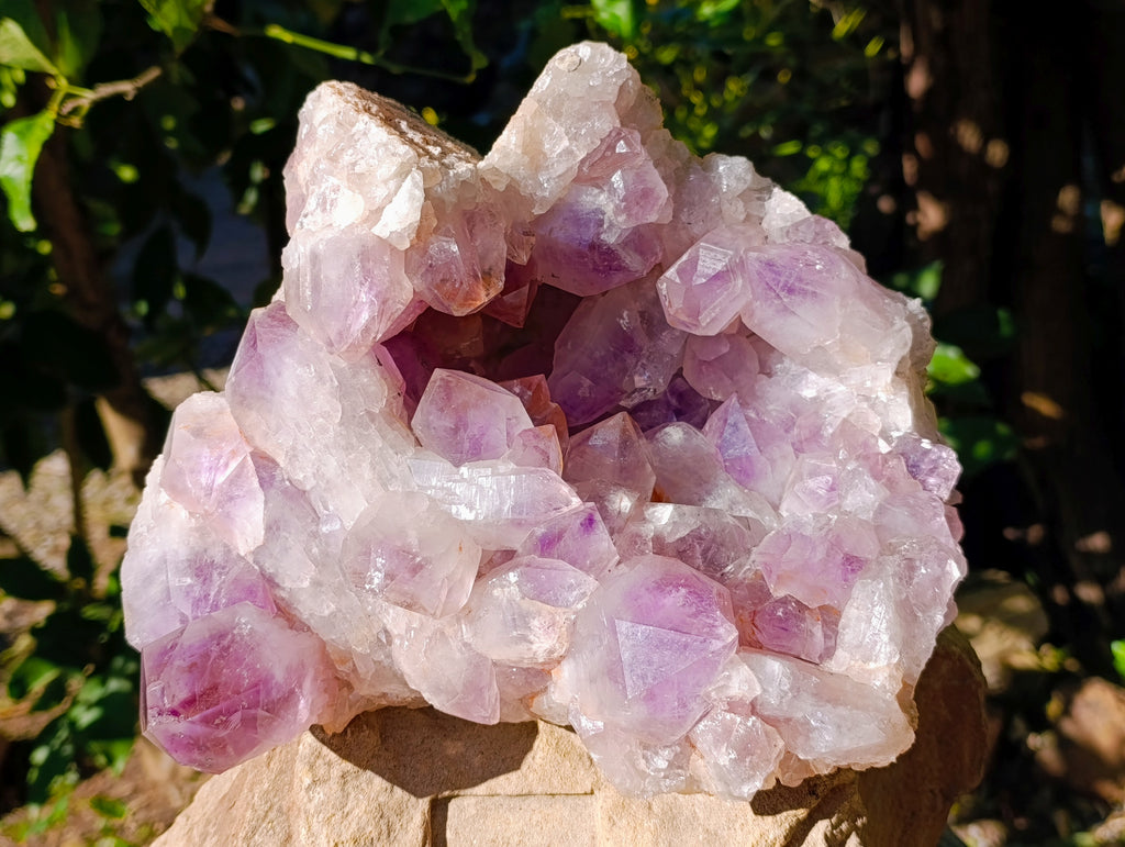 Natural Large Jacaranda Amethyst Quartz Cluster x 1 From Mumbwa, Zambia - Toprock Gemstones and Minerals 