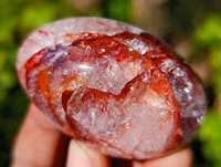 Polished Red Hematoid Quartz Palm Stones x 20 From Madagascar - Toprock Gemstones and Minerals 
