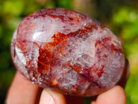 Polished Red Hematoid Quartz Palm Stones x 20 From Madagascar - Toprock Gemstones and Minerals 