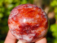 Polished Red Hematoid Quartz Palm Stones x 20 From Madagascar - Toprock Gemstones and Minerals 