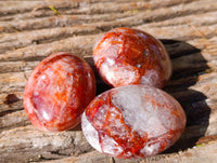 Polished Red Hematoid Quartz Palm Stones x 20 From Madagascar - Toprock Gemstones and Minerals 