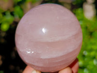 Polished Star Rose Quartz Spheres x 3 From Ambatondrazaka, Madagascar - Toprock Gemstones and Minerals 